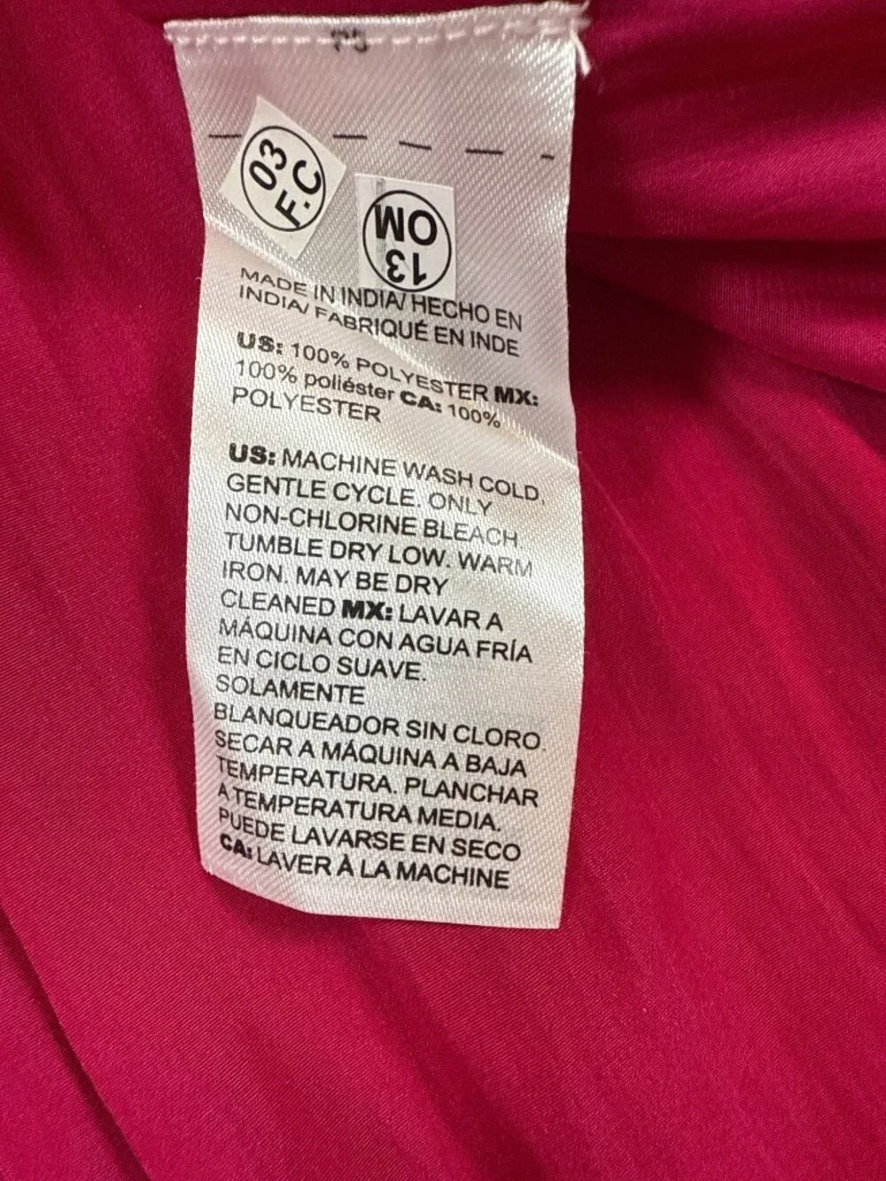 NWT Chicos Tiered Botanic Berry Maxi Skirt size 1 (US 8/10) Smocked Waist (JJ650 - Picture 8 of 9